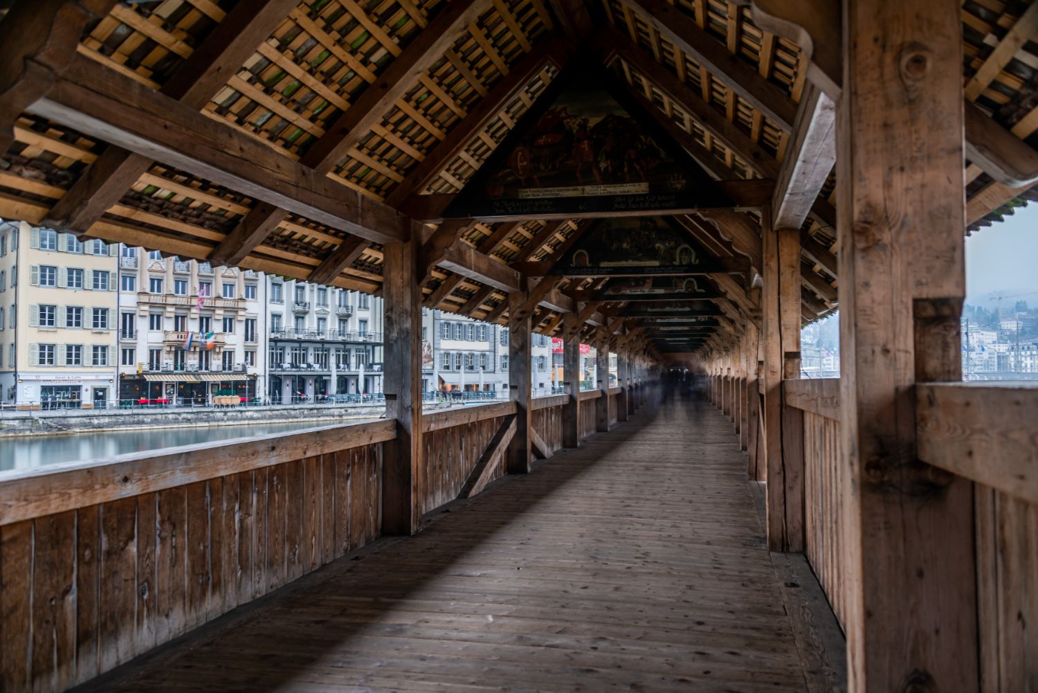 The bridge seen from the inside