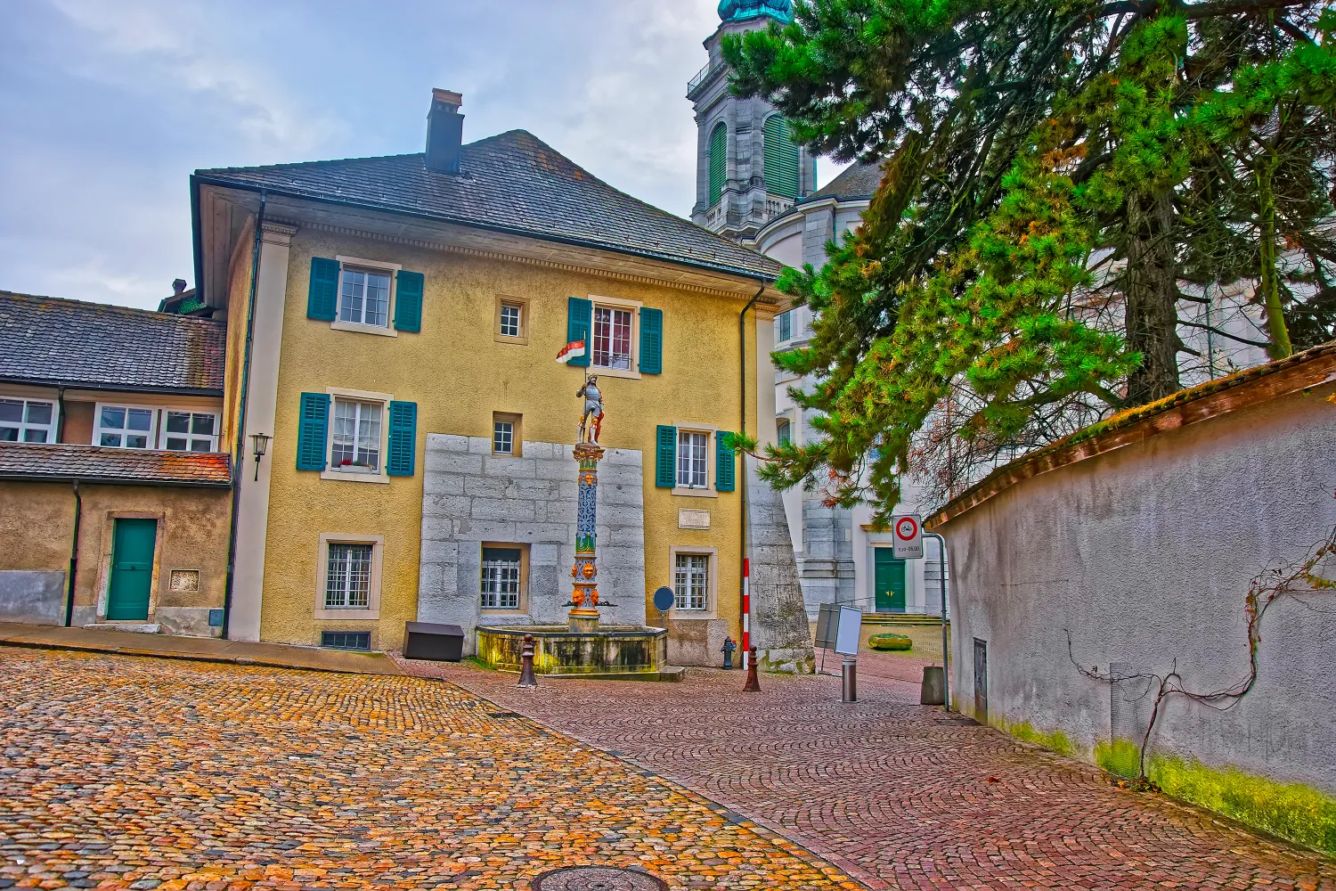 Fountain in Solothurn in Switzerland