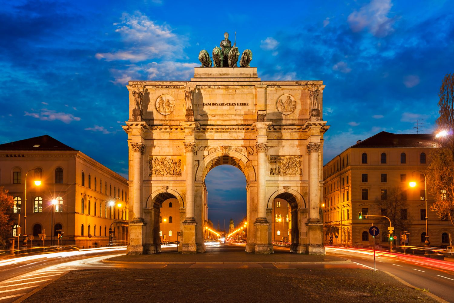 La Porte de la Victoire à Münich, Allemagne