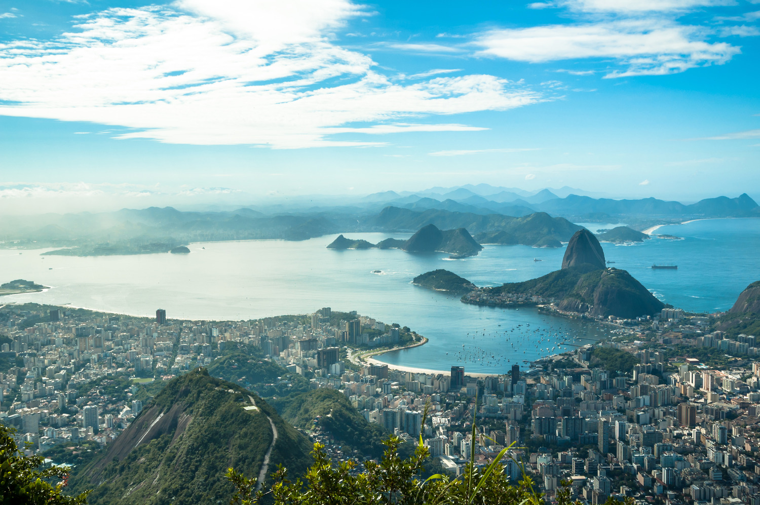 Vy över Rio de Janeiro, Brasilien